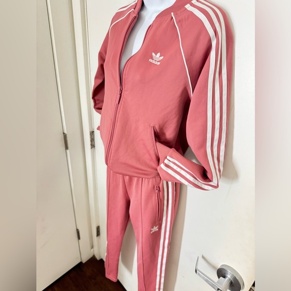 ADIDAS' ORIGINALS DUSKY PINK TRACK SUIT - Picture 5 of 8
